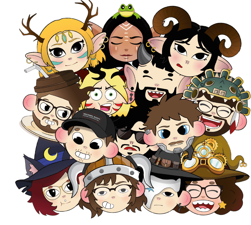 Ilustração com os personagens da Ace Squad